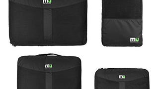 MIU COLOR Packing Cubes - Durable 4 Piece Packing Cubes...