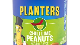 Planters Chili Lime Peanuts (8 ct Pack, 6 oz Canisters)