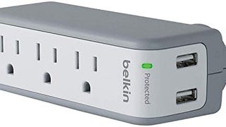 Belkin Wall Mount Surge Protector - 3 AC Multi Outlets...