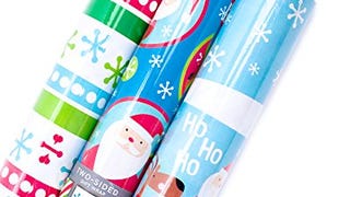 Hallmark Reversible Christmas Wrapping Paper Bundle, Kids...