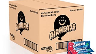 Airheads Candy Mini Bars, Blue Raspberry, Individually...