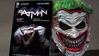 Batman: Death of the Family Book and Joker Mask