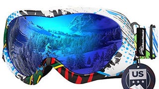 OutdoorMaster Kids Ski Goggles - Helmet Compatible Snow...