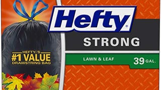 Hefty Strong Lawn & Leaf Trash Bags, 39 Gallon, 38...