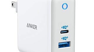 USB C Charger, Anker 60W PIQ 3.0 & GaN Tech Dual Port Charger,...