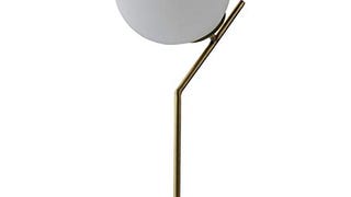Amazon Brand – Rivet Glass Ball and Metal Table Lamp with...