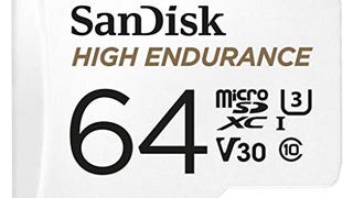 SanDisk 64GB High Endurance Video MicroSDXC Card with Adapter...