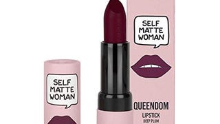 Queendom Self Matte Woman Lipstick, Deep Plum Shade | Matte...