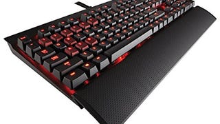 Corsair Gaming K70 Mechanical Keyboard, Backlit Red LED,...
