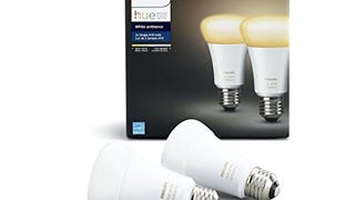 Philips Hue White Ambiance A19 2-Pack 60W Equivalent Dimmable...