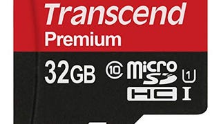 Transcend 32GB microSDHC Class10 Uhs-1 Memory Card with...