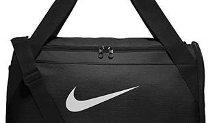 NIKE Brasilia Training Duffel Bag, Black/Black/White, One...