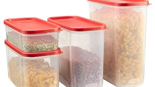Rubbermaid Rubbermiad Modular Canisters Food Storage, 8-...