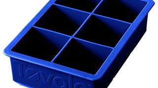 Tovolo King Cube Ice Mold Tray, Long Lasting Sturdy Silicone,...