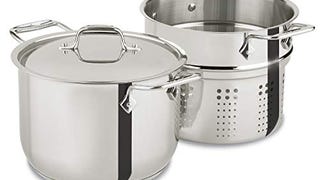 All-Clad Stainless Steel Pasta Pot and Insert Cookware,...