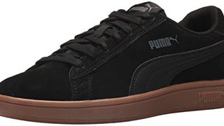 PUMA Men's Smash 2 Sneaker, Black-Black, 13 M