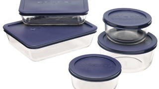 Pyrex Simply Store 10-Piece Glass Food Storage Set with...