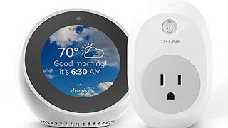 Echo Spot - White + TP-Link Smart plug