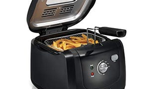 Hamilton Beach Electric Deep Fryer, Cool Touch Sides Easy...