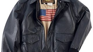 Landing Leathers Men Air Force A-2 Leather Flight Bomber...
