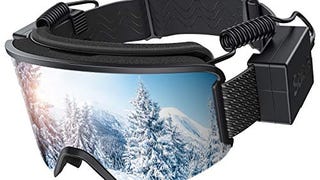 Sable Ski Goggles with Heated Graphene Anti-Fog Lens Charged...