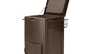 Suncast Resin 77 Quart Wicker-Look Outdoor Patio Cooler...