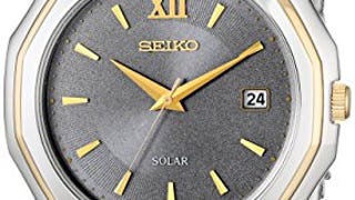 Seiko Men's SNE166 Classic Solar-Powered Two-Tone Stainless...