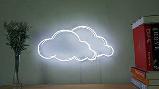 Clouds Real Glass Neon Sign For Bedroom Garage Bar Man...