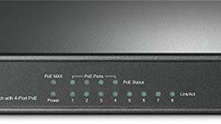 TP-Link 8 Port Fast Ethernet 10/100Mbps PoE Switch | 4...