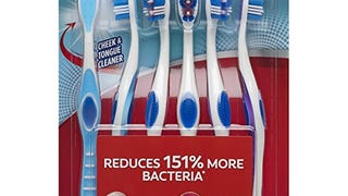 Colgate 360° Toothbrush with Tongue and Cheek Cleaner, Soft...