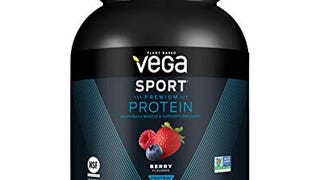 Vega Sport Premium Protein Powder, Berry, Vegan, 30g Plant...