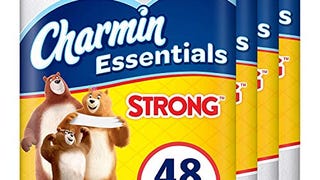 Charmin Essentials Strong Toilet Paper, 1-Ply, Giant Rolls,...