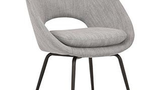 Rivet Modern Upholstered Orb Office Chair, 24.4"W, Light...