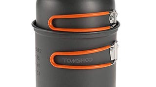 TOMSHOO Camping Stove,Camping Cookware Set Mini Gas Stove...