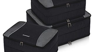 Gonex Packing Cubes 3 Sets Double Layer Storage Bags...