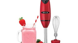 BELLA Immersion Hand Blender with Whisk Attachment, Quickly...