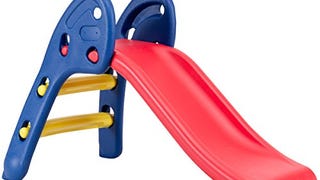 BABY JOY Folding Slide, Indoor First Slide Plastic Play...