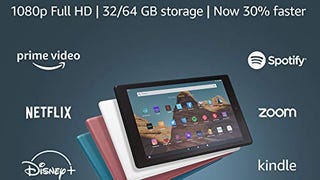 Fire HD 10 Tablet (10.1" 1080p full HD display, 32 GB) – Black...