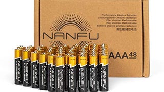 NANFU High Performance AAA Alkaline Batteries (48 Count)...