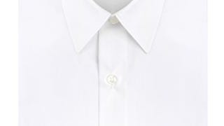 Van Heusen mens Fitted Poplin Solid dress shirts, White,...