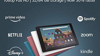 Fire HD 10 Tablet (10.1" 1080p full HD display, 64 GB)...