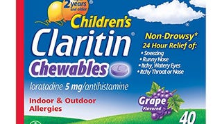 Claritin 24 Hour Allergy Chewables for Kids, Non Drowsy...
