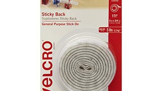 VELCRO Brand 5 Ft x 3/4 In | White Tape Roll with Adhesive...