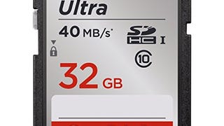 SanDisk Ultra 32GB Class 10 SDHC Memory Card Up to 40MB/...