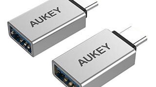 AUKEY USB C to USB 3.0 Adapter ( 2 Pack ) Aluminum Thunderbolt...