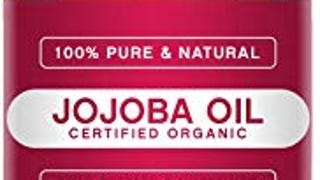 Cliganic USDA Organic Jojoba Oil 16oz with Pump, 100% Pure...