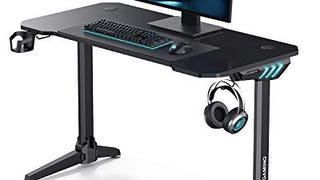 AUKEY 45” Ergonomic Gaming Desk, Computer Desk with Solid...