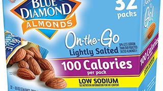 Blue Diamond Almonds Low Sodium Lightly Salted Snack Nuts,...