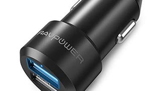 Car Charger RAVPower 24W 4.8A Metal Dual USB Car Charger...