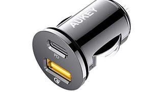 USB C Car Charger, AUKEY 21W Car Charger with Power Delivery...